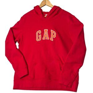 GAP  Hoodie Large Pullover Pink Cotton Blend Pocket Long Sleeve Athleisure
